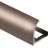 Профиль для плитки С-образный внешний алюминий 8 мм PV22-07 бронза блестящая 2,7 м