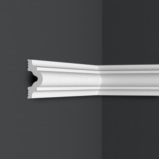 Молдинг Формат 18001D белый полистирол 18х40 мм 2м Молдинг Формат 18001D белый полистирол 18х40 мм 2м