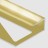 Профиль для ламината оконечный Panel L с рифлением алюминий 10 мм PV59-05 золото блестящее 2,7 м
