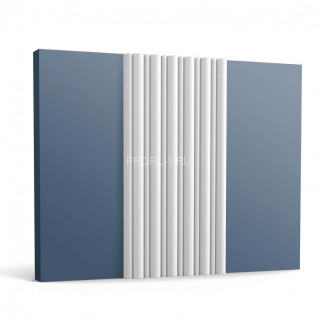 Декоративная стеновая панель 3D Orac Decor WX211 белая полиуретан 17х255 мм 2м