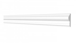 Молдинг Decor-Dizayn DD301 полистирол белый, под покраску 42х16х2000 мм