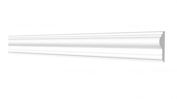 Молдинг Decor-Dizayn DD301 полистирол белый, под покраску 42х16х2000 мм