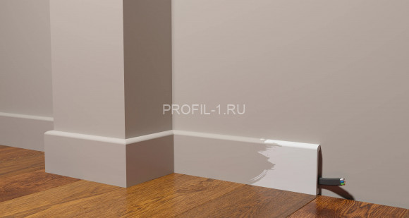 Напольный плинтус Decor-Dizayn DD706 полистирол белый, под покраску 80х13х2000 мм Напольный плинтус Decor-Dizayn DD706 полистирол белый, под покраску 80х13х2000 мм