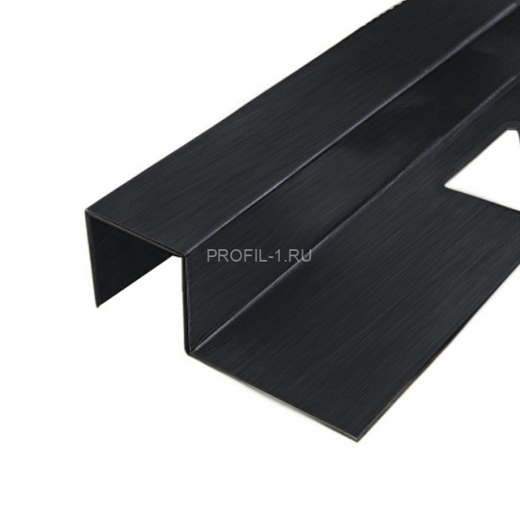 П-профиль закладной 12х12 мм из нержавеющей стали SS 304 FSBP017-12 BS S.S.304 черный сатинированный 2.7 м