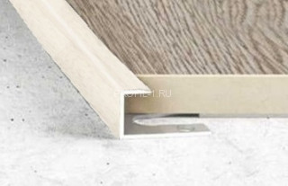 Алюминиевый П-профиль торцевой гибкий Effector S 93 0918-дуб бержерак 8х10 мм 2,5 м Алюминиевый П-профиль торцевой гибкий Effector S 93 0918-дуб бержерак 8х10 мм 2,5 м