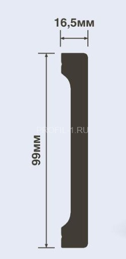 Напольный плинтус HiWood B99V1 белый 99х18 мм 200 см Напольный плинтус HiWood B99V1 белый 99х18 мм 200 см