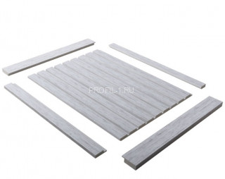 Финишный молдинг для панелей Hiwood LF1 W36 под дерево 50х17 мм 2,7 м Финишный молдинг для панелей Hiwood LF1 W36 под дерево 50х17 мм 2,7 м