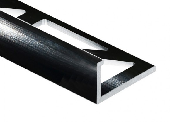 Профиль L-образный алюминий 12 мм PV03-19 черный блестящий 2,7 м