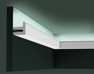 Потолочный плинтус для скрытого освещения Orac Decor C380 белый полиуретан 50х50 мм 2м Потолочный плинтус для скрытого освещения Orac Decor C380 белый полиуретан 50х50 мм 2м