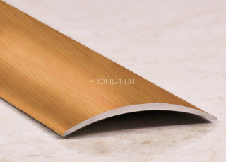 Порог алюминиевый полукруглый 40 мм Cezar LPOS 40 сосна 2,0 м