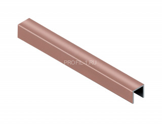 П-профиль алюминиевый 15х10 мм NEEXY PV84-15 RG розовый блестящий 2.7 м