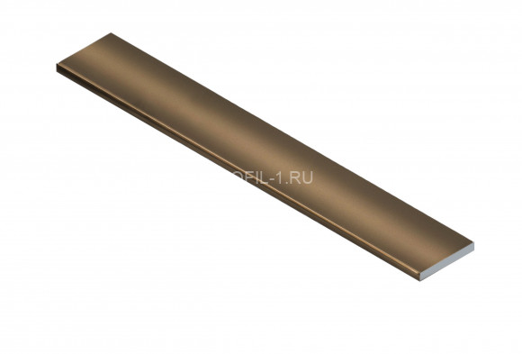 Алюминиевая полоса 20 мм NEEXY PV89-48 BBR-D темная бронза блестящая 2.7 м