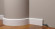 Напольный гибкий плинтус Decor-Dizayn DD706F полистирол белый, под покраску 80х13х2000 мм