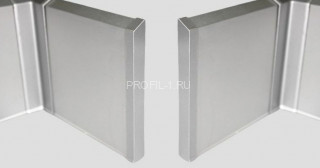 Фурнитура для плинтуса Евротрим F-70 ПВХ заглушки кмп. серебро Фурнитура для плинтуса Евротрим F-70 ПВХ заглушки кмп. серебро