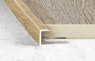 Алюминиевый П-профиль торцевой гибкий Effector S 93 0919-дуб серый 8х10 мм 2,5 м Алюминиевый П-профиль торцевой гибкий Effector S 93 0919-дуб серый 8х10 мм 2,5 м