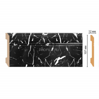 Плинтус напольный Мрамор черный DECOMASTER D105-78ДМ (107x12x2400) Плинтус напольный Мрамор черный DECOMASTER D105-78ДМ (107x12x2400)