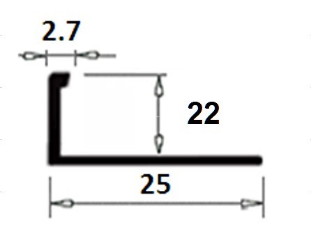 Латунный L-образный профиль гибкий TRD 220 ON 22 полированный 2,7м Латунный L-образный профиль гибкий TRD 220 ON 22 полированный 2,7м