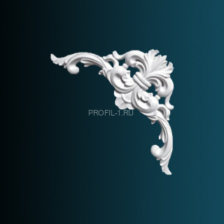 Декоративный орнамент Перфект G2019 белый 304х304х24 мм