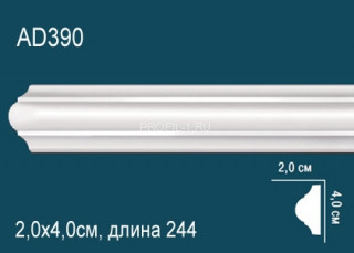 Молдинг Перфект AD390 40х20 мм 244 см