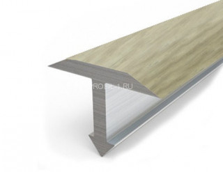Алюминиевый профиль Т-образный 14 мм Т-14 КД Клен северный 2,7 м (упаковка 10 штук)