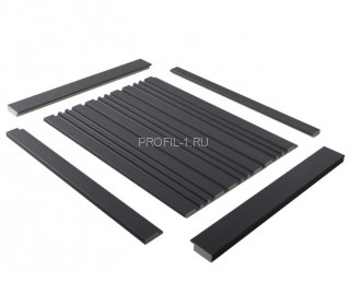 Финишный молдинг для панелей Hiwood LF1 GR3 декорированный 50х17 мм 2,7 м Финишный молдинг для панелей Hiwood LF1 GR3 декорированный 50х17 мм 2,7 м