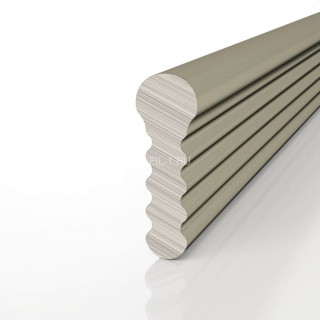 Алюминиевый разделительный профиль-вставка Decaro D009.2A Bronze бронза для стен и потолка 3 м