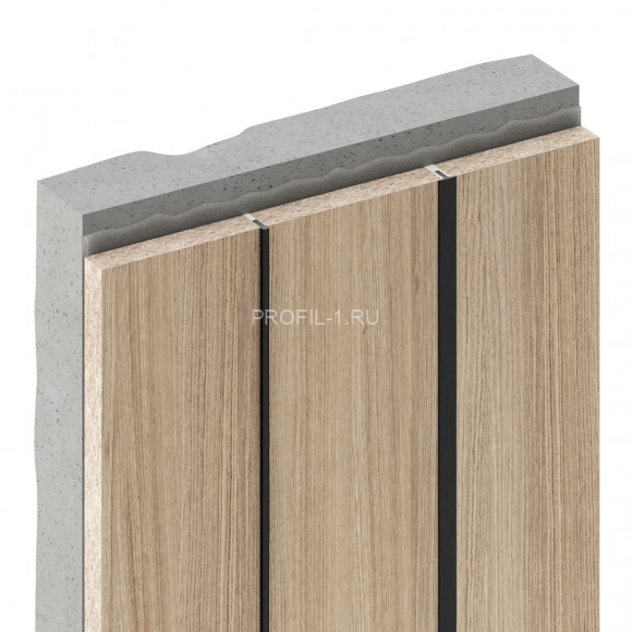 Алюминиевый разделительный профиль-вставка Decaro D009.2A Bronze бронза для стен и потолка 3 м