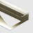 Профиль для ламината оконечный Panel L с рифлением алюминий 10 мм PV59-13 песок блестящий 2,7 м