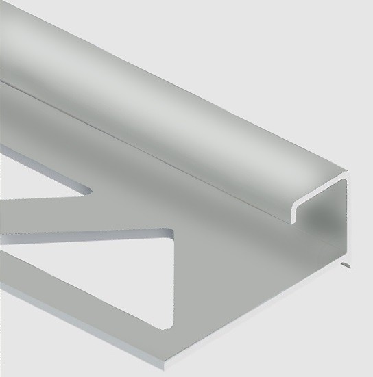 Профиль С-образный для плитки угловой внутренний 10 мм алюминий PV54-01 полированный 2,7 м
