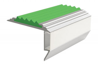 Алюминиевый порог угловой противоскользящий с подсветкой 26х45 мм АУ-45-LED зеленый 2,0 м Алюминиевый порог угловой противоскользящий с подсветкой 26х45 мм АУ-45-LED зеленый 2,0 м