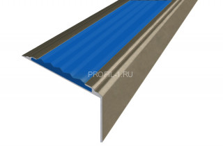 Алюминиевый порог угловой противоскользящий 20х38 мм АУ-38-Анод шампань-синий 2,7 м Алюминиевый порог угловой противоскользящий 20х38 мм АУ-38-Анод шампань-синий 2,7 м