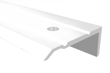 Алюминиевый порог угловой 24х10 мм без покрытия 1,8 м