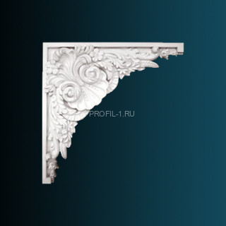 Декоративный орнамент Перфект G2020 белый 462х462х57 мм