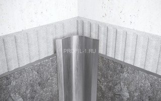 Уголок из нержавеющей стали внутренний округлый равнополочный с загнутыми краями 40х40 мм FVR 40 S сатинированная сталь 300 см Уголок из нержавеющей стали внутренний округлый равнополочный с загнутыми краями 40х40 мм FVR 40 S сатинированная сталь 300 см