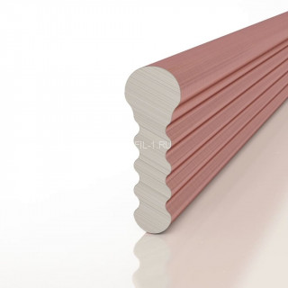 Алюминиевый разделительный профиль-вставка Decaro D009.2A Copper медь для стен и потолка 3 м