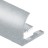 Профиль С-образный для плитки гибкий алюминий 12 мм PV27-03 серебро блестящее 2,7 м