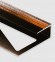Профиль для ламината оконечный Panel L с рифлением алюминий 10 мм PV59-07 бронза блестящая 2,7 м