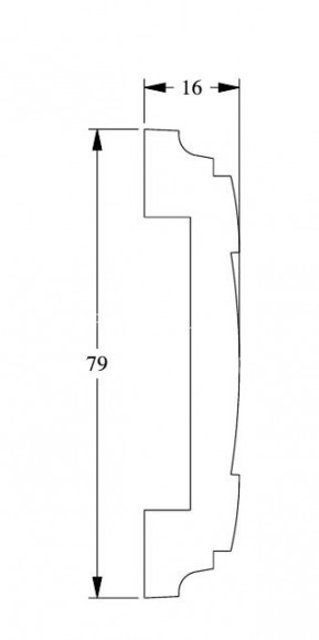 Молдинг Orac Decor Duropolymer PX102 белый полистирол 79х16 мм 2м