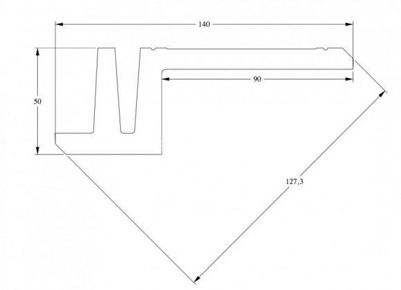 Потолочный плинтус для скрытого освещения Orac Decor C382 белый полиуретан 140х50 мм 2м Потолочный плинтус для скрытого освещения Orac Decor C382 белый полиуретан 140х50 мм 2м