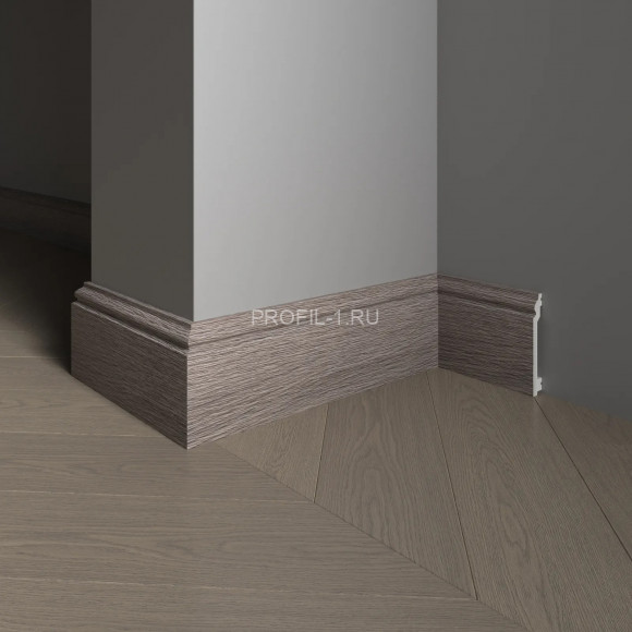 Напольный плинтус Decor-Dizayn 701-80SH полистирол под дерево 100х16х2400 мм