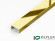 П-профиль бордюрный 10х15 мм из нержавеющей стали SS 304 FSUP15-GP S.S.304 золото полированное 2.7 м