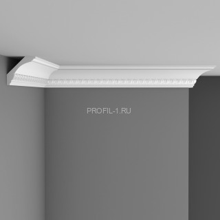 Плинтус потолочный с рисунком Decomaster D100B Дюропрофиль 69х69х2000 мм белый