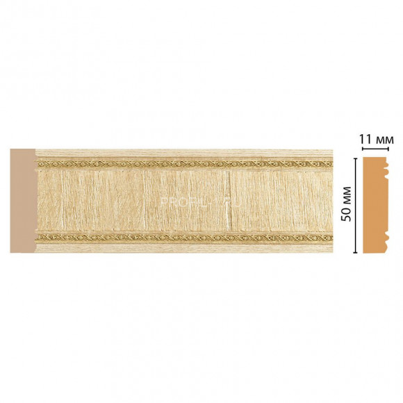 Молдинг DECOMASTER 156-5 ДМ (51x11x2400) цвет Ясень с золотом Молдинг DECOMASTER 156-5 ДМ (51x11x2400) цвет Ясень с золотом