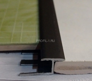 Алюминиевый Z-профиль гибкий ПЗ-10 черный матовый 2,7м Алюминиевый Z-профиль гибкий ПЗ-10 черный матовый 2,7м