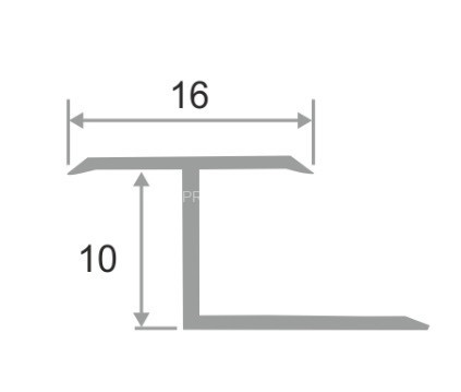 Алюминиевый Z-профиль гибкий ПЗ-10 черный матовый 2,7м