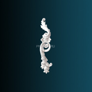 Декоративный орнамент Перфект G2330L левый белый 600х136х36 мм