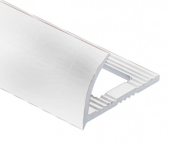 Алюминиевый профиль для плитки С-образный 10 мм PV17-35 светло-серый Ral 7035 2,7 м