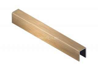 Нержавеющий стальной П-профиль 10х10х10 мм NEEXY PVS97-04 BG золото браш 2.7 м