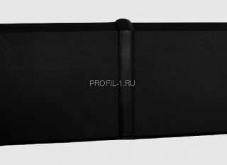 Фурнитура для плинтуса Евротрим F-70 ПВХ соединитель черный Фурнитура для плинтуса Евротрим F-70 ПВХ соединитель черный