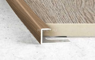 Алюминиевый П-профиль торцевой гибкий Effector S 93 0922-орех сиена 8х10 мм 2,5 м Алюминиевый П-профиль торцевой гибкий Effector S 93 0922-орех сиена 8х10 мм 2,5 м